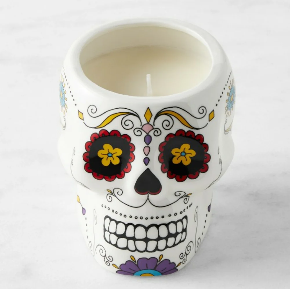 Williams Sonoma Day of the Dead Candle